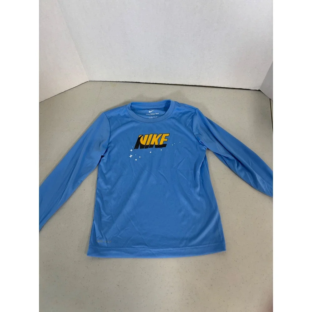 Boys Nike Adidas Pitt Athletic Shirt Lot‎ 4pc Size 6 Dri-FIT Performance Tops